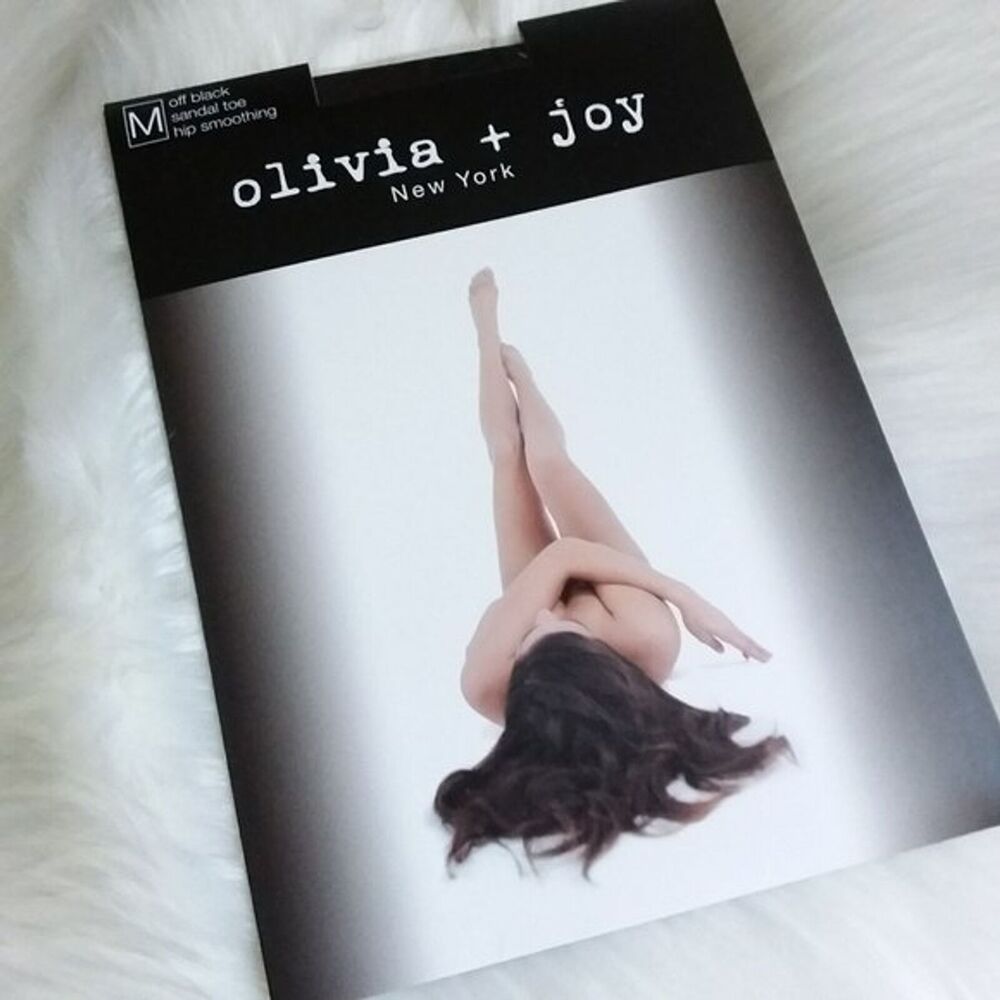 olivia + joy Hip Smoothing Hosiery In Off Black M